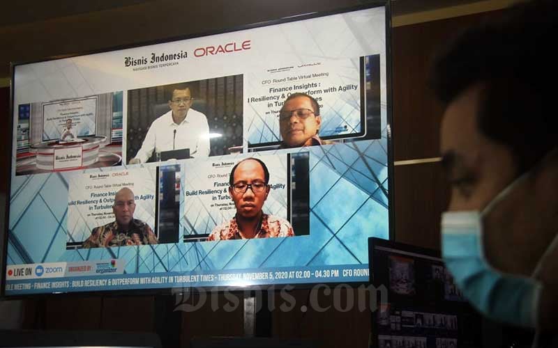  Bisnis Indonesia Gelar CFO Round Table Virtual Meeting