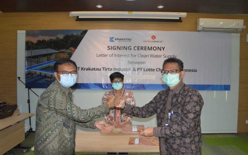  Anak Usaha Krakatau Steel Pasok Air Bersih Lotte Chemical Indonesia