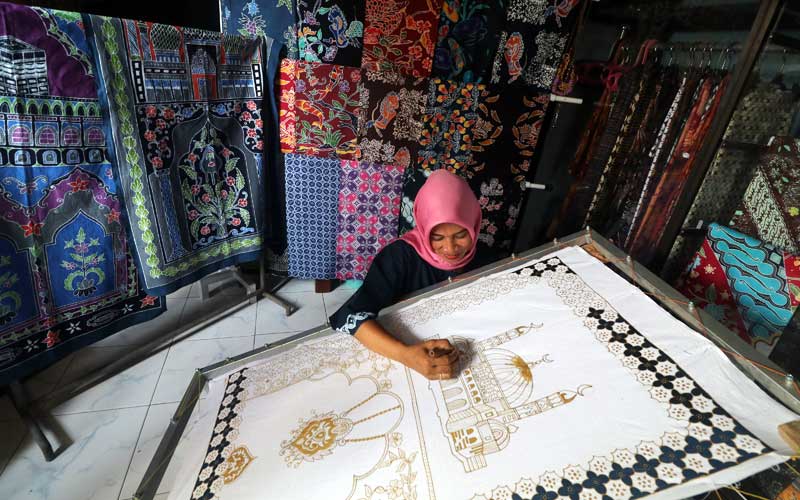  Perajin Batik di Kediri Mengalami Penurun Omzet Akibat Pandemi Covid-19