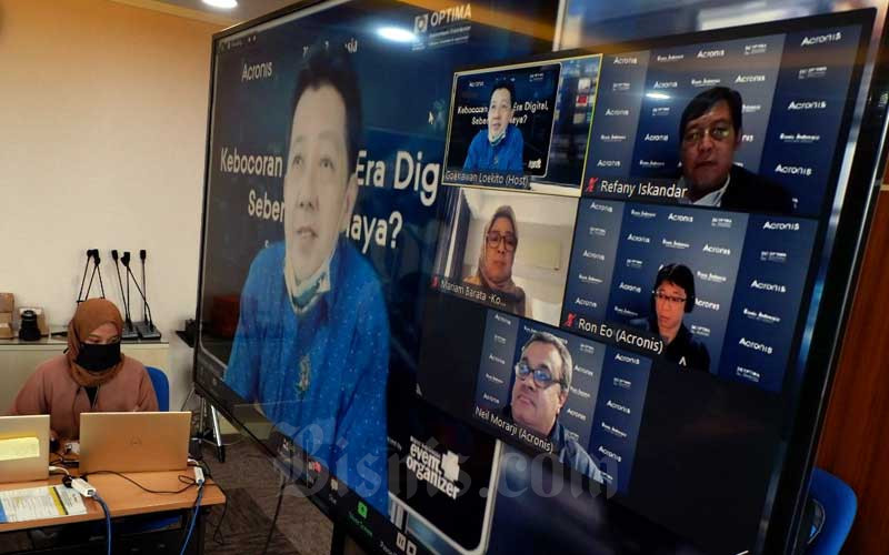  Bisnis Indonesia Bersama Acronis dan Optima Gelar Webinar Terkait Kebocoran Data Di Era Digital