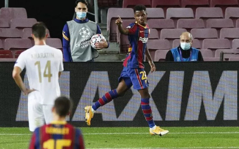 Ujung tombak FC Barcelona Ansu Fati / Antara/Reuters