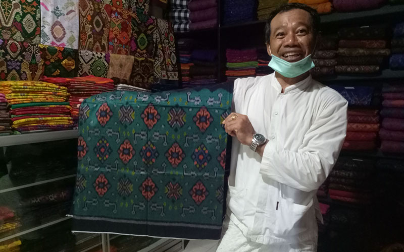 I Wayan Widyantara, pemilik merk kain tenun Sri Widhi./Bisnis.com/Luh Putu Sugiari