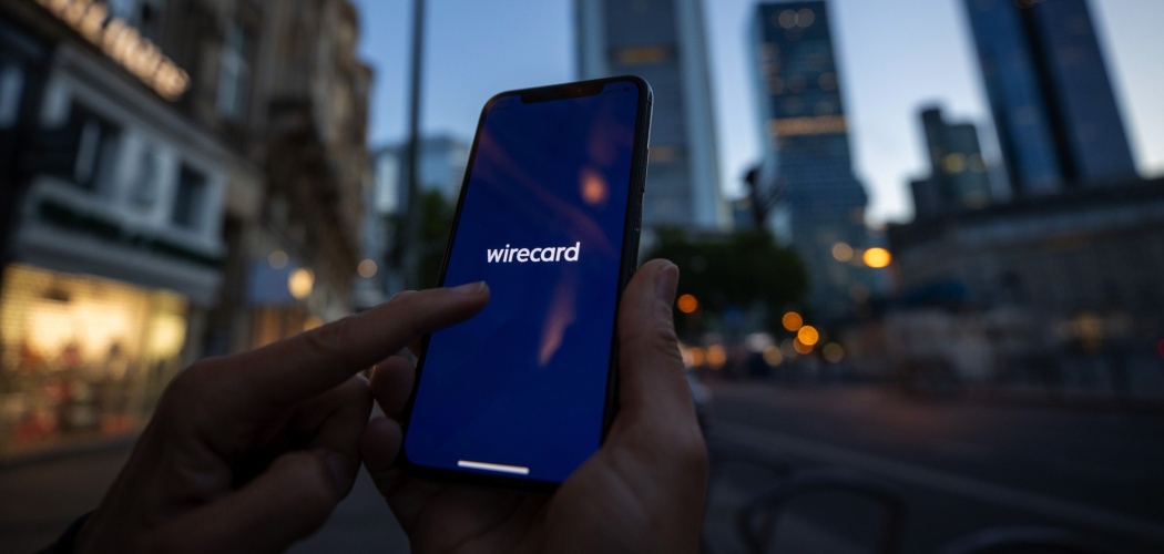 Tampilan aplikasi Wirecard AG di sebuah smartphone./Bloomberg-Alex Kraus