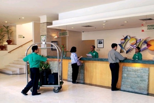 Ilustrasi lobi hotel/Antara