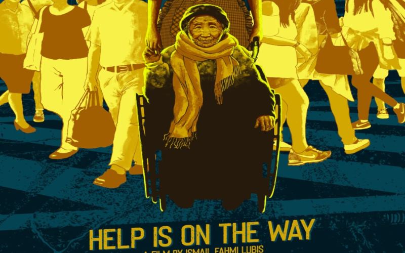 Film Help Is On Way adalah dokumenter tentang pekerja migran Indonesia./poster
