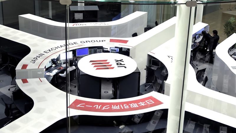 Tokyo Stock Exchange atau Bursa Saham Tokyo, Jepang./ Kiyoshi Ota - Bloomberg