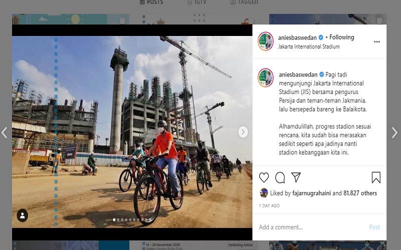  Instagram Anies Diserbu Netizen, Gara-gara Pernikahan Anak Rizieq Shihab