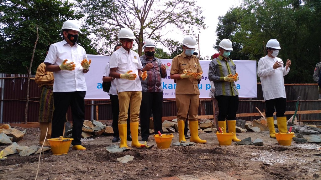  Peletakan Batu Pertama Sentra Ekonomi Kreatif dan Budaya Riau