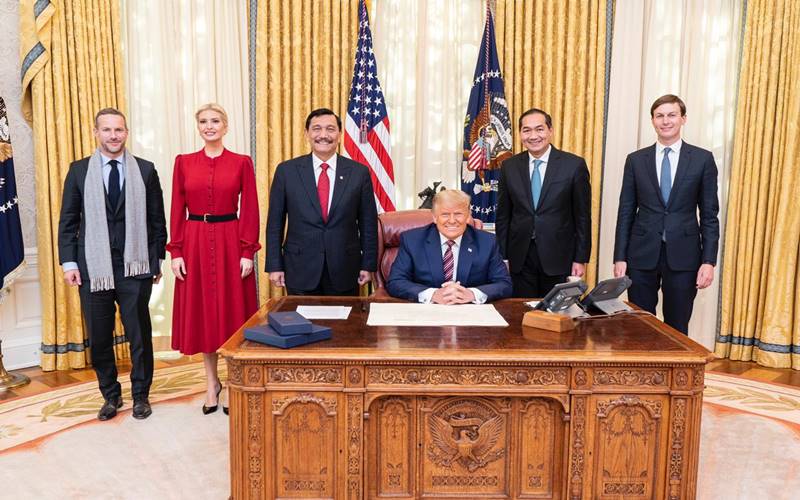  Luhut Kunjungi Presiden Donald Trump   