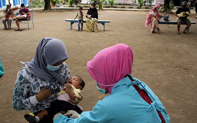  Puskesmas di Makassar Gelar Imunisasi di Ruang Terbuka