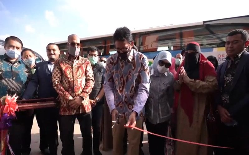  Resmikan Restoran Bumbu Indonesia di Mesir, Sandiaga Uno Bicara Ekonomi Umat