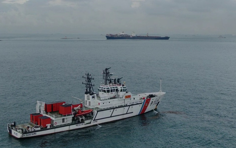  MV Tina 1 Kandas di Selat Singapura, Dua Kapal Patroli Dikerahkan