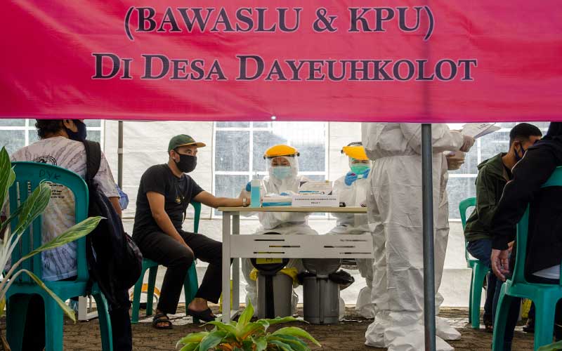  Sebanyak 61.866 Anggota KPPS Pilkada Kabupaten Bandung Jalani Test Cepat Covid-19