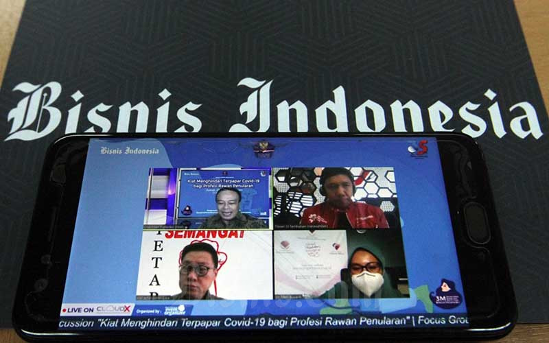  Bisnis Indonesia Gelar Webinar Bertema Kiat Menghidari Terpapar Covid-19  bagi Profesi Rawan Penularan
