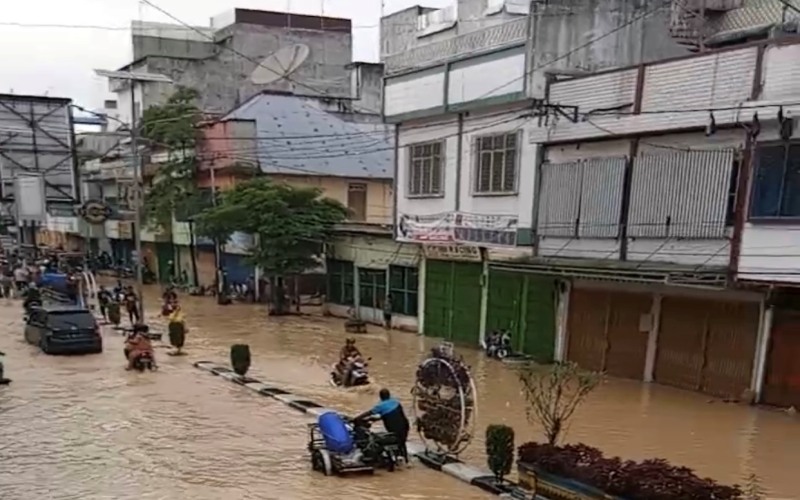 Kota Tebing Tinggi Dilanda Banjir, 3 Pabrik Karet Setop Operasi