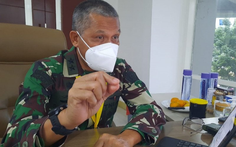  PERUBAHAN PERILAKU : TNI Ingatkan 3M Senjata Melawan Covid-19