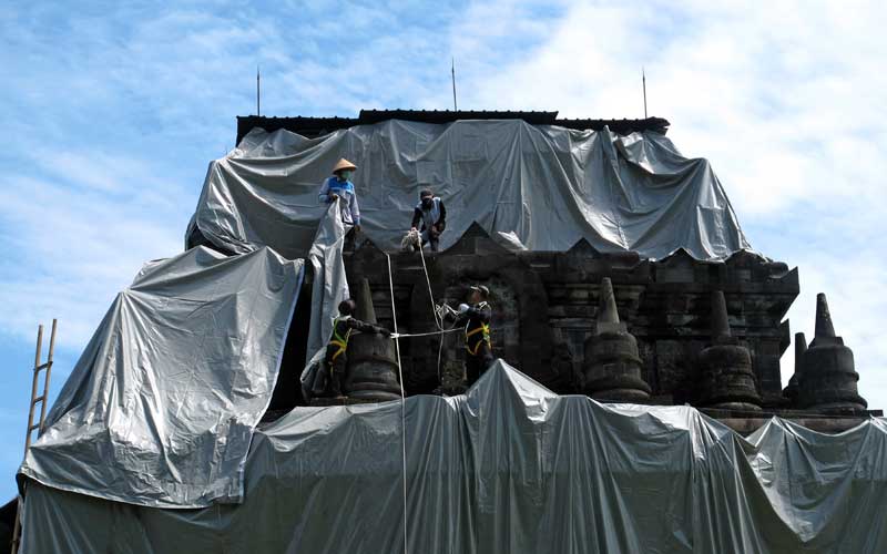  Status Gunung Merapi Meningkat, Tiga Candi di Jateng dan DIY Ditutup