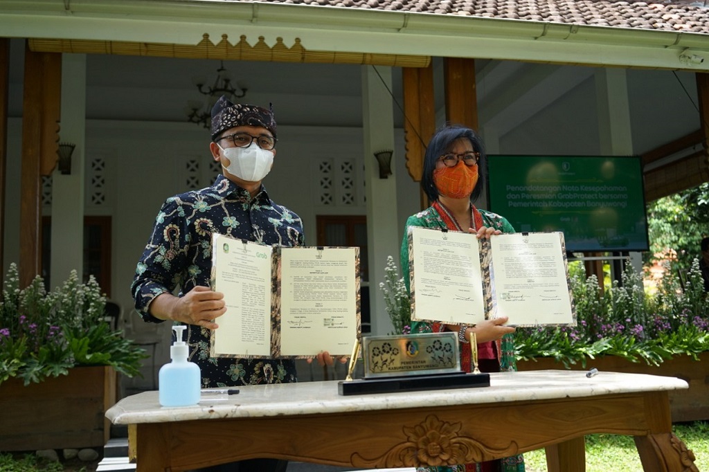  Kembangkan Ekonomi Digital Banyuwangi, Grab Jalin Kerja Sama Strategis dengan Pemerintah Kabupaten & Luncurkan Layanan GrabProtect