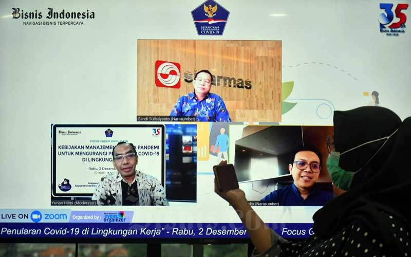  Satgas Covid-19 Bersama Bisnis Indonesia Gelar Webinar Membahas Kebijakan Manajemen di Masa Pandemi