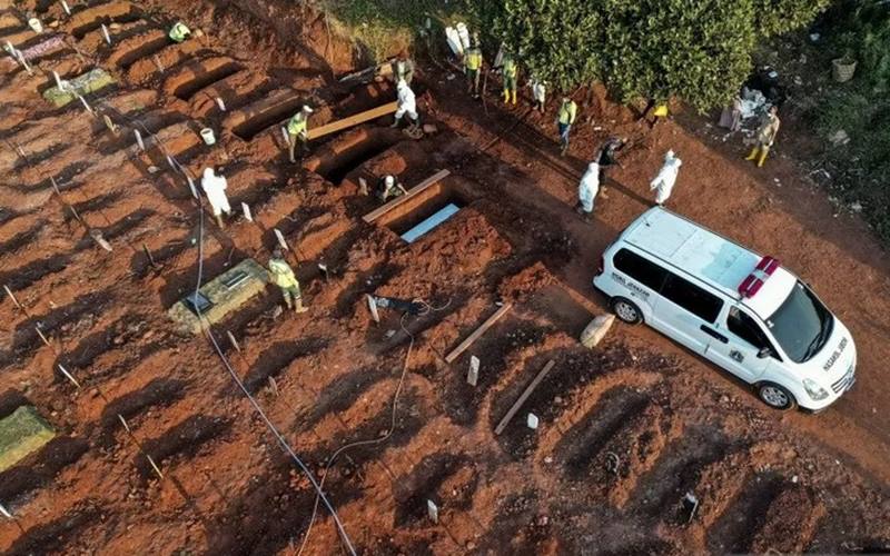  Waduh! Blok Makam Jenazah Covid-19 Muslim TPU Pondok Ranggon Penuh