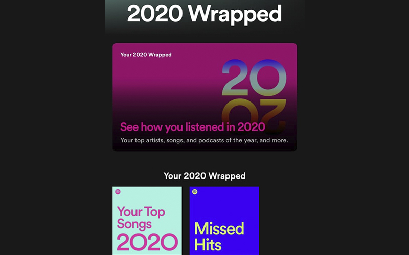 2020 Wrapped Spotify