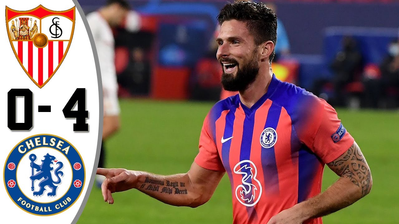  Hasil Liga Champions : Chelsea Pesta Gol di Sevilla, Juara Grup E