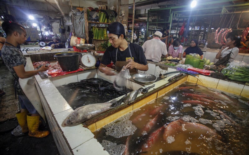  Penggunaan Masker para Pedagang Pasar Tradisional Terus Didorong