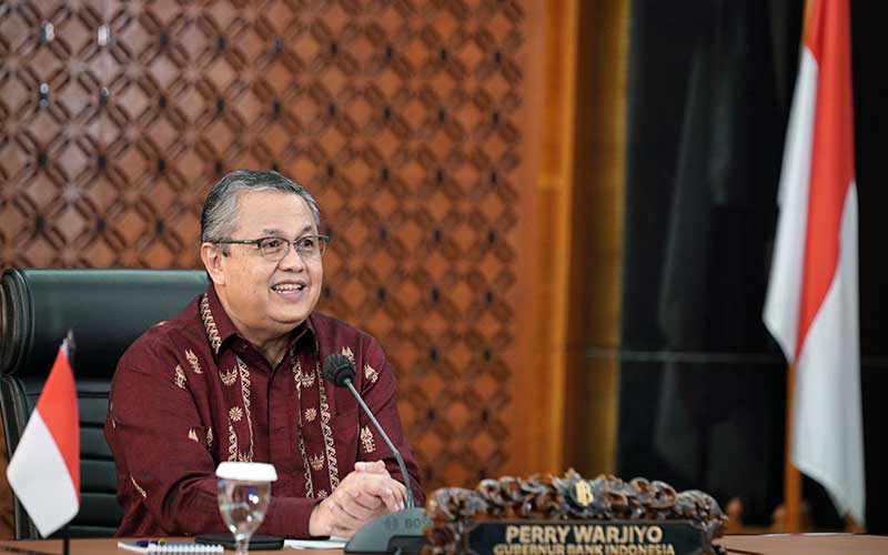 Gubernur Bank Indonesia Perry Warjiyo memberikan keterangan melalui streaming di Jakarta, Rabu (18/8/2020), Dok. Bank Indonesia