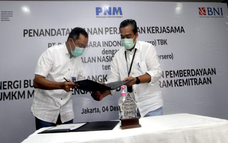  BNI Gandeng PNM Perkuat Penyaluran Kredit ke UMKM