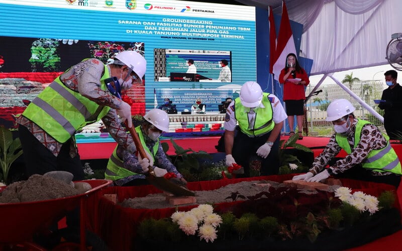 Proyek Sarana Migas Rp124,8 Miliar di Kuala Tanjung Resmi Dimulai
