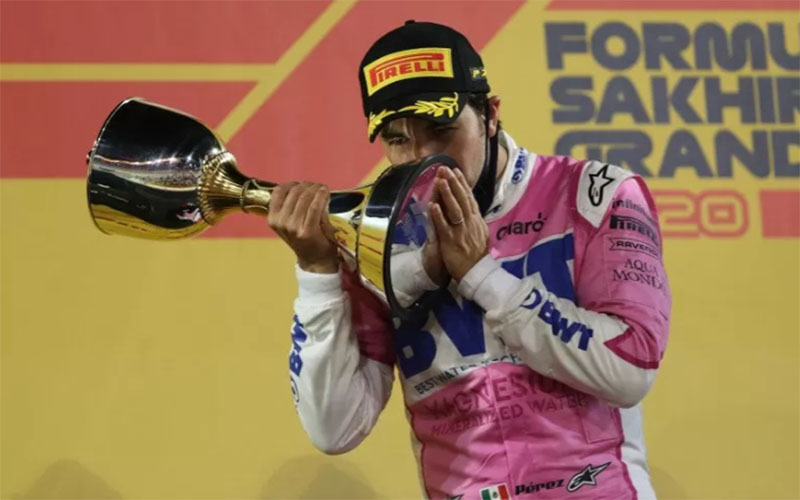  F1 : Di GP Sakhir Sergio Perez Raih Kemenangan Pertama