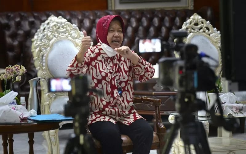  Risma Imbau Warga Surabaya Tak Melancong saat Libur Natal & Tahun Baru