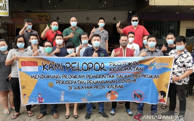  Pemilik Warkop dan Kafe di Kalbar Deklarasikan Dukungan Penerapan 3M