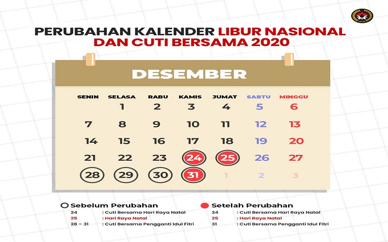  ASN, Simak yuk, Keppres Terkini mengenai Cuti Bersama 2020