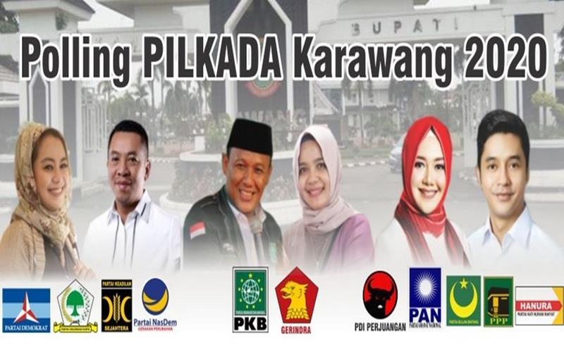 Pilkada Karawang, Cellica-Aep Syaepuloh Masih Unggul di Hitung Cepat Sementara
