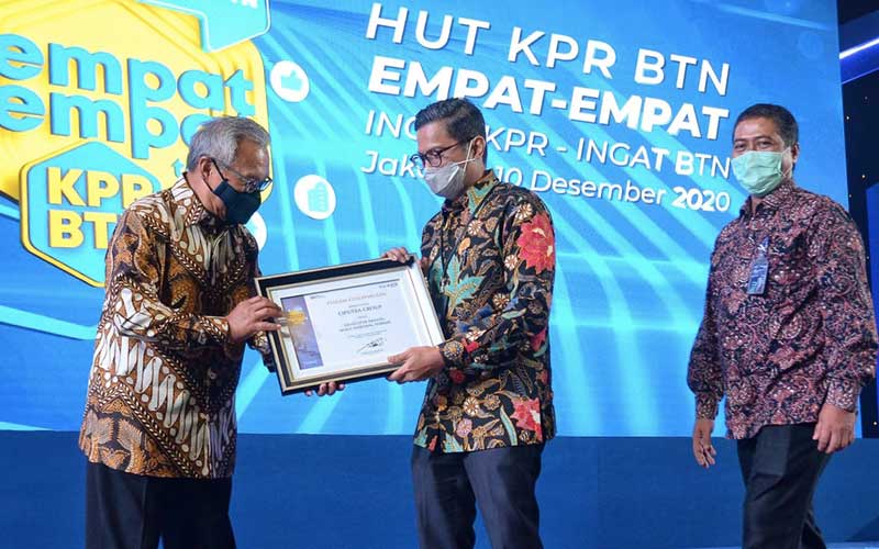  PT Bank Tabungan Negara (Persero) Tbk. Berikan Penghargaan Kepada Para Pengembang