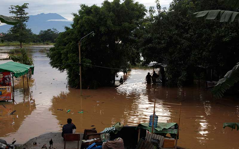  Sungai Bengawan Solo Meluap, Sejumlah Permukiman Warga Terendam Banjir