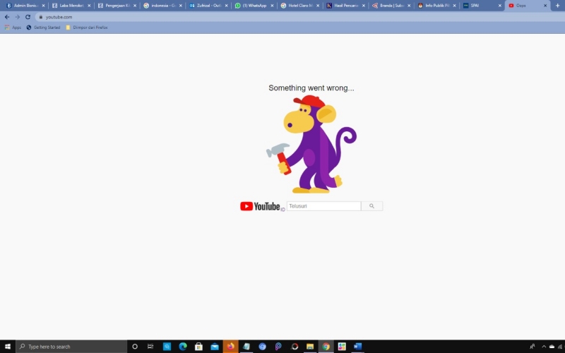  YouTube, Google Suite, dan Layanan Lainnya Down