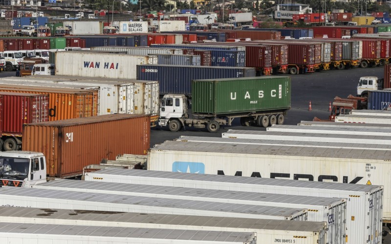 Terminal kontainer peti kemas di India. Negara ini berupaya memulai kembali perundingan perdagangan dengan Amerika Serikat saat presiden terpilih Joe Biden menjabat tahun depan./Bloomberg