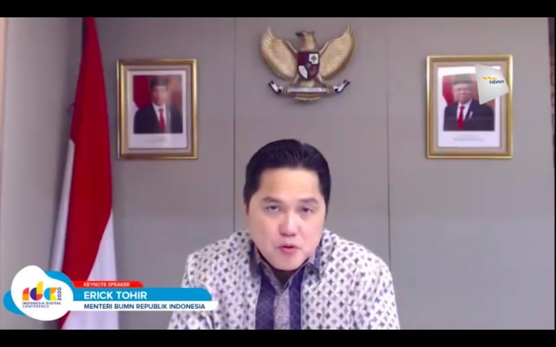  Erick Thohir Sebut BUMN Sudah Banyak Lakukan Transformasi Digital