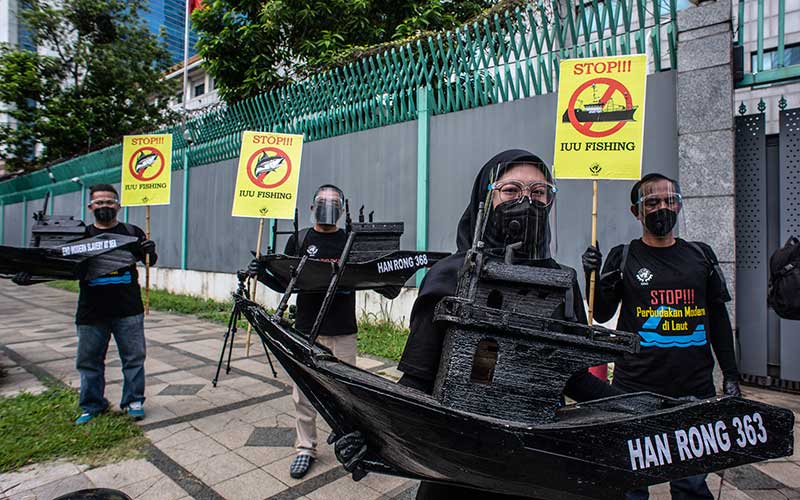  Serikat Buruh Migran Indonesia Gelar Aksi Unjuk Rasa di Depan Kedubes China