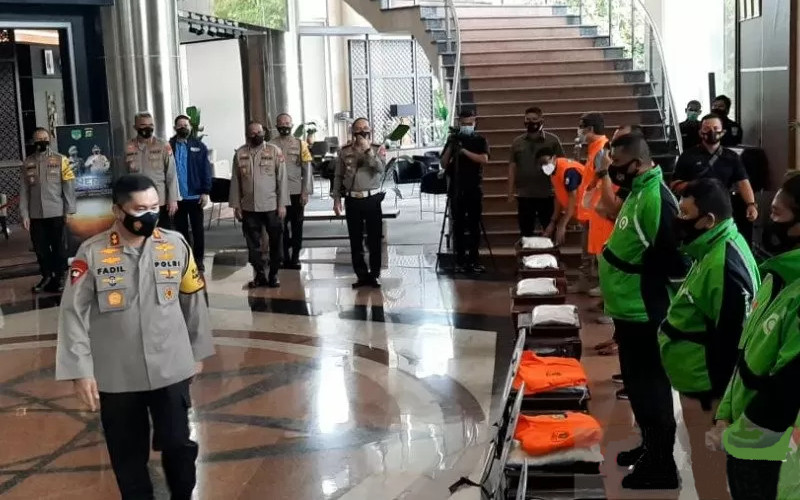  Polda Metro Jaya Gandeng Ojek dan Wartawan Cegah Klaster Covid-19