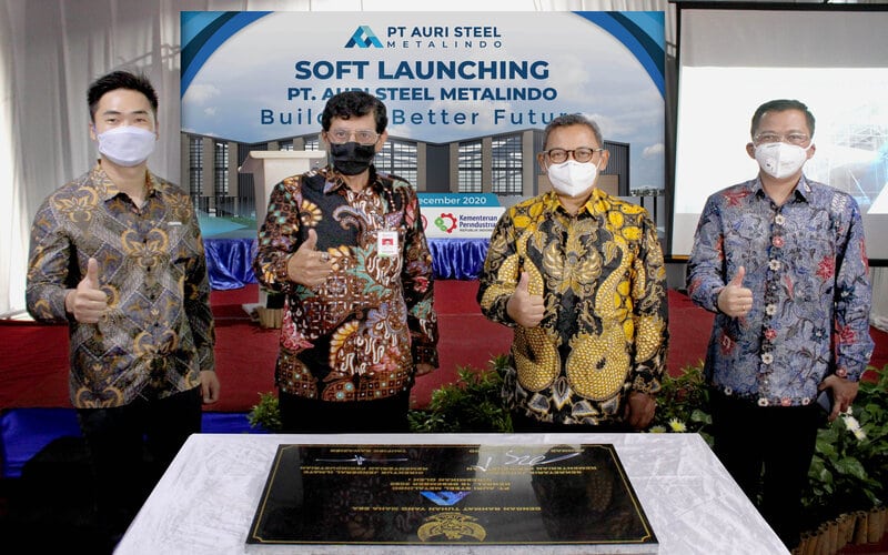  Pabrik Auri Steel di Kawasan Industri Kendal Resmi Beroperasi