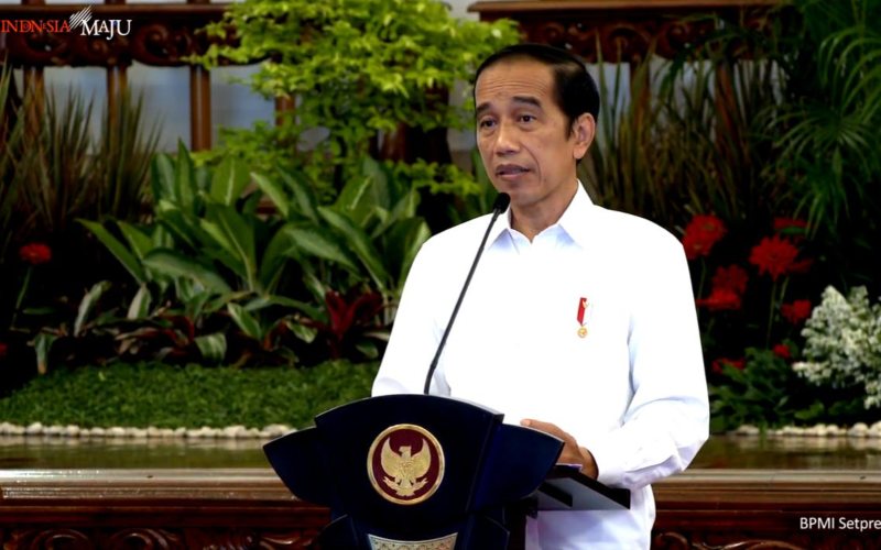 Presiden Joko Widodo menyampaikan arahan pada Sidang Kabinet Paripurna di Istana Negara, 2 November 2020 / Youtube Setpres