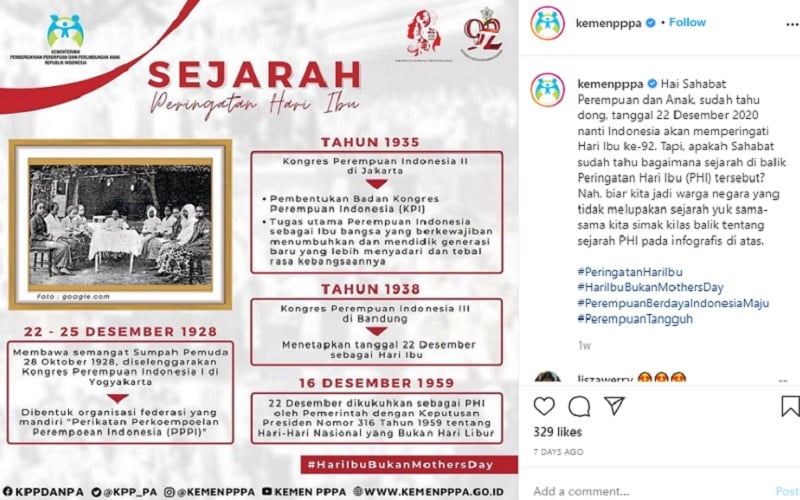  Sejarah Hari Ibu dan Tokoh-tokoh Wanita yang Berjasa