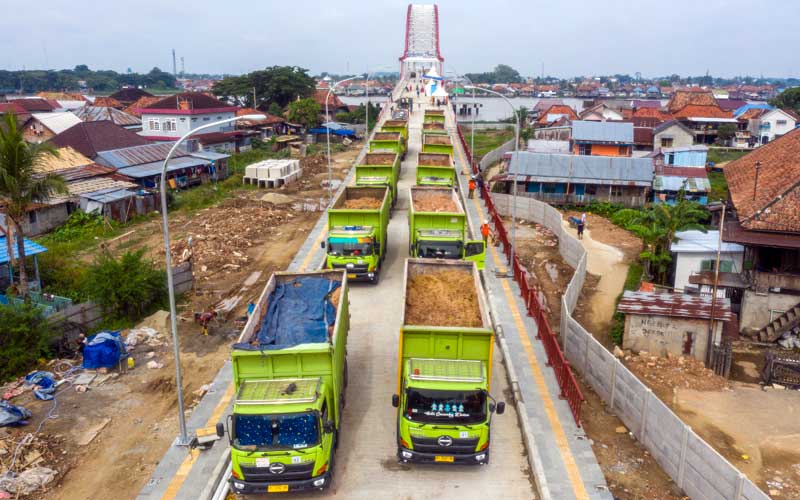  Jembatan Musi VI Mulai Jalani Uji Beban