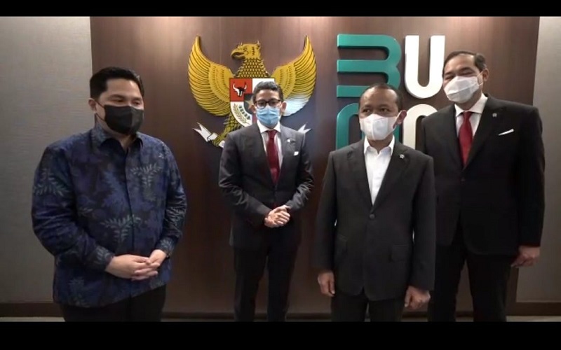  Reuni Hipmi! Erick Thohir, Sandiaga, M. Lutfi, dan Bahlil Bikin Video Bareng