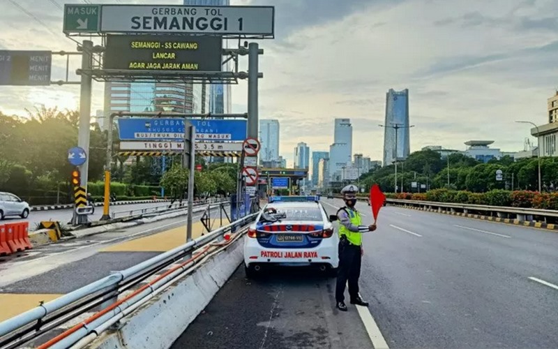 Begini Situasi Jalan di Jakarta di Hari Pertama Tahun 2021