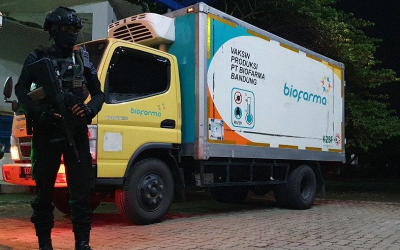  62.560 Vaksin Covid-19 Biofarma Tiba di Semarang, Jawa Tengah