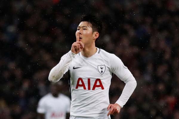 Penyerang Tottenham Hotspur Son Heung-min/Reuters